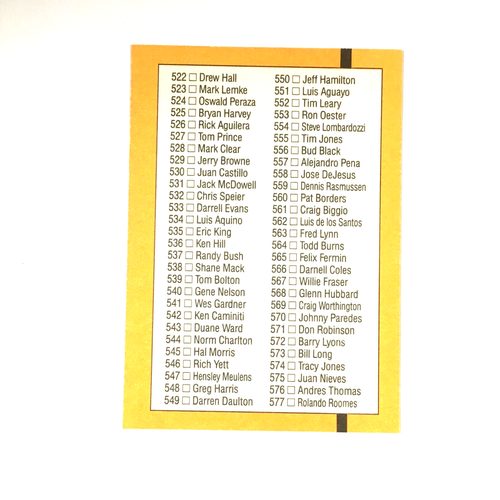 Donruss 1989 checklist 500 baseball card - Picture 6 of 10