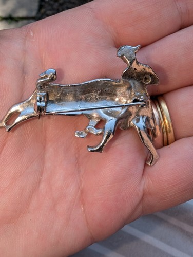 Vintage Jewellery Lovely Matador & Bull Encrusted With Marcasite Brooch Pin🥰 - Picture 2 of 5