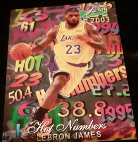 1996 Kobe Bryant and 2003 LeBron James Hot Numbers Novelty Rc's, PWE Toploaded - Photo 3 sur 5