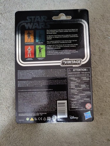 Star Wars Carbonized Collection Gina Carano Cara Dune 3.75 Figure New On Card - Picture 2 of 2