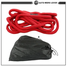 7/8??x30' Kinetic Recovery Rope Towing Rope 30000 LBS Nylon Snatch Rope Red