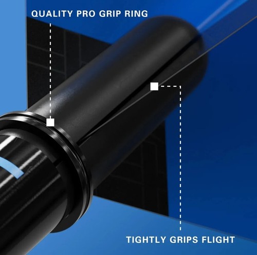 9 X New Target Pro Grip TAG Dart Stems/shafts Black & Blue Intermediate 41mm - Picture 3 of 5