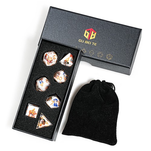 Poly Dice Set - Resin (Select Colour) D6 D20 / RPG D&D Dungeons and Dragons DND - Picture 29 of 34