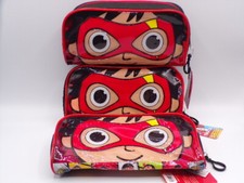 Ryan's World Pencil Case Red Titan Lot of 3 New School Supplies