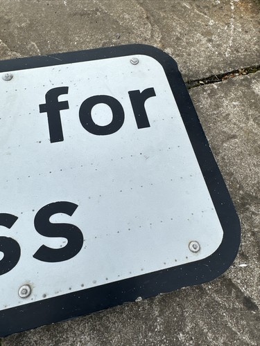 A OLD EXCEPT FOR ACCESS ROAD SIGN Man Cave - Picture 7 of 17