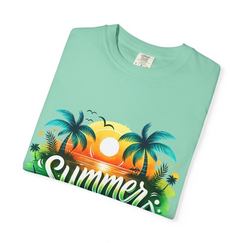 Summer Vibes T-Shirt, Beachwear, Urlaub Top, Unisex Grafik Tee, Sommer - Bild 18 von 25