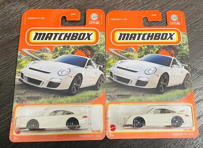 レア！マッチボックス　ポルシェ　911 GT3 2台 911 カレラ カブリオレ 2025 Matchbox Porsche 911 GT3 Lot Of 2 White New 🔥🔥🔥 Nice