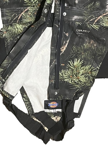 Dickies Camo Wayne Carlton Vanish Arid Sz Medium Mens Hunting Cargo Bib Overalls - Bild 7 von 18