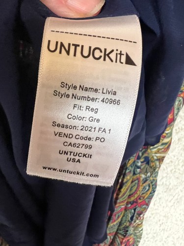 Untuck It Kleid Damen 4 Akkordeonfalten Livia Paisley reif adrette Karriere - Bild 9 von 12