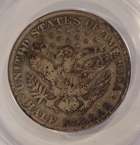 1909-S Barber Half 50c ANACS VG8 - Bild 2 von 2
