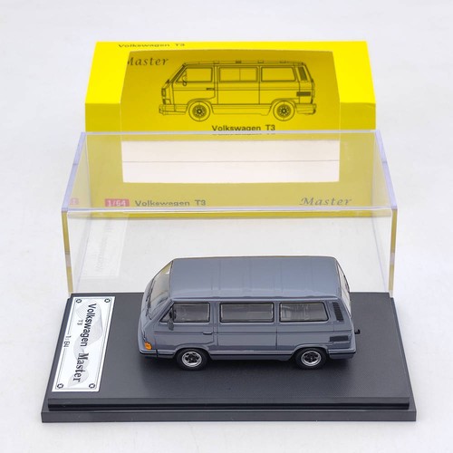 1:64 Master Porsche B32 VW T3 Multivan 1985 Van Diecast Toy Model Car Gift Black - Bild 8 von 8