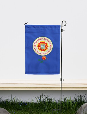 Lancaster, Pennsylvania USA Gartenflagge | Größe 12x18'' doppelseitig | Made in EU