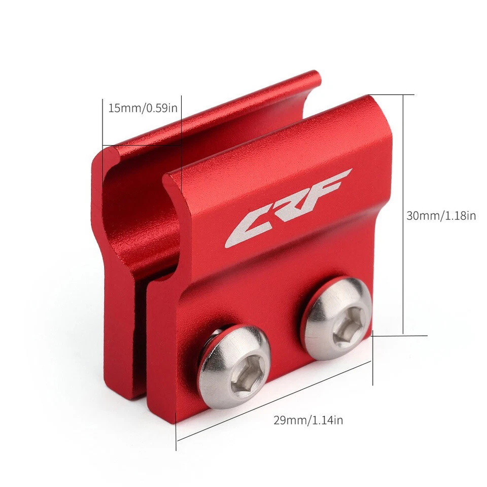 Soporte de abrazadera de horquilla de manguera de línea de freno delantero para HONDA CR85R CR125R CR250R CR500R Foto 3 de 4