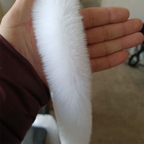 Scarf Sewing Trimming Ribbon Faux Rabbit Fur Furry Ribbon Fur Tape 100cm - Picture 10 of 11