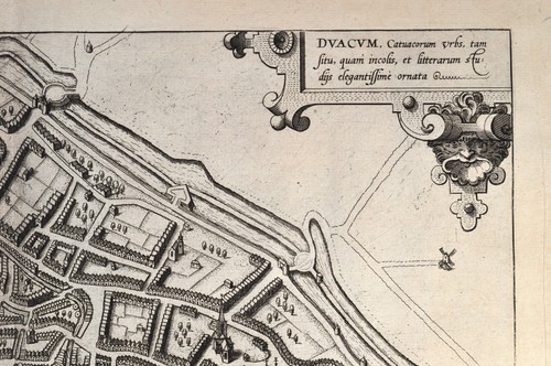 Braun und Hogenberg Dovay Douai 1575 Frankreich France Original Kupferstich - Picture 3 of 7