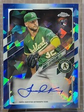 2021 Topps Chrome Update Sapphire James Kaprielian RC Auto #RA-JKR Oakland A's