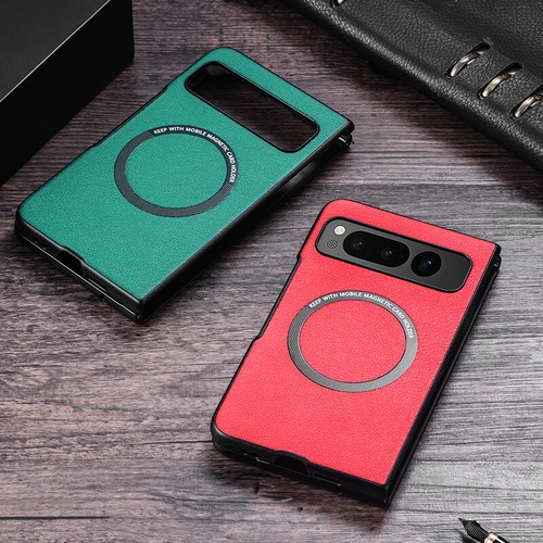 Funda magnética plegable delgada de cuero PU híbrida TPU a prueba de golpes para Google Pixel - Imagen 5 de 14