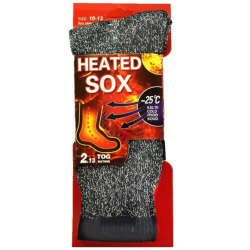 3 Pairs Men Winter Heavy Duty Insulated SOX Heated Thermal Warm Socks Size 10-13 - Picture 5 of 8