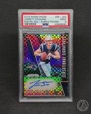 2019 Prizm Jarrett Stidham Purple Power Sensational Signatures  /49 PSA 9