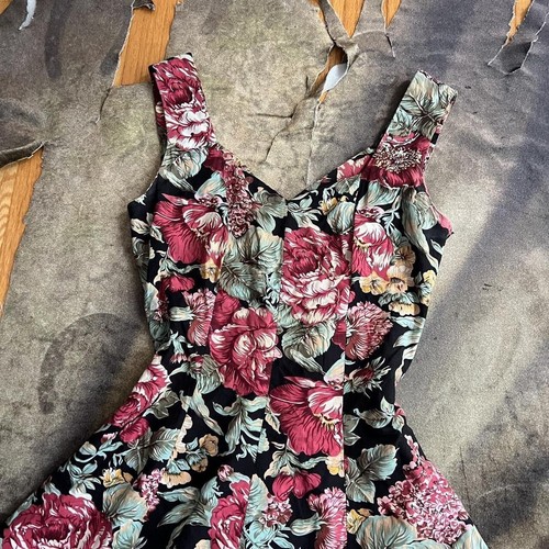 90s cottage grunge floral mini dress by all that jazz sz 5/6 - Picture 6 of 6