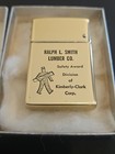 BROWN & BIGELOW WIND MASTER NEW VINTAGE FLIP TOP LIGHTER RALPH L SMITH LUMBER CO — photo 2