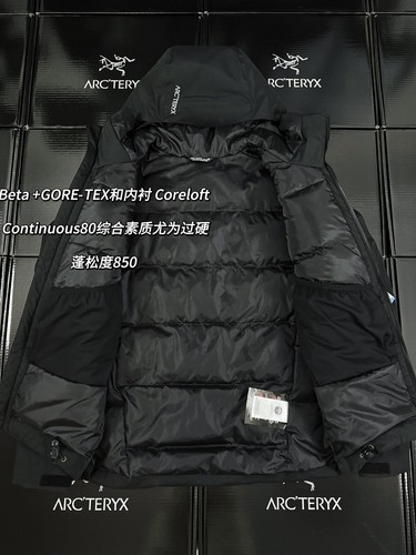 ARC Men's Designer Puffer Jacket Hooded Winter Beta Down Windproof Warm Coat - Picture 11 of 20