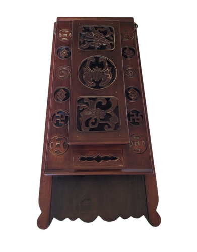 Tea Tray Wenge Wood Tea Table Rosewood Tea Table Solid Wood Water Holder Layers - Picture 6 of 17