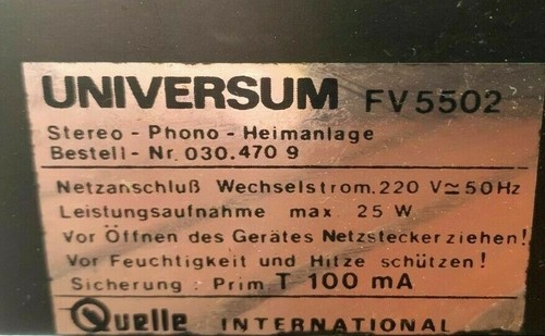 1707/425/5 Nadel für QUELLE UNIVERSUM FV-5502 FV-5512 FV-5521 FV-5571 FV-5572 - Picture 6 of 7