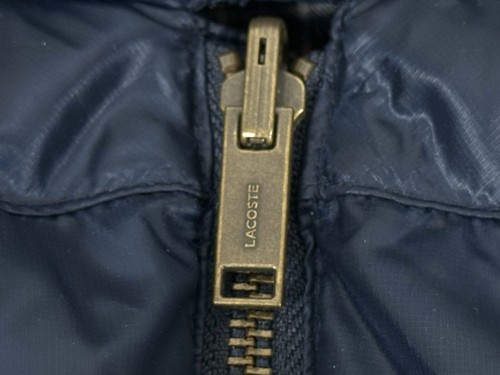 Lacoste Mens Size 54 XL Blue /Plaid Red Hooded Reversible Down Puffer Vest VGC - Picture 7 of 17