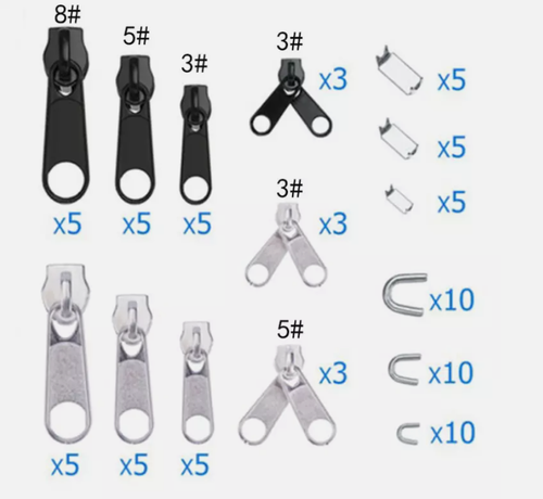 85Pcs Fix A Zipper Removable Zip Slider Rescue Instant Repair Kit Replacement - Picture 11 of 24
