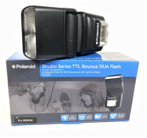 Polaroid PL150DN Studio Series Digital TTL Shoe Mount Bounce DUA Flash For NIKON - Picture 3 of 6