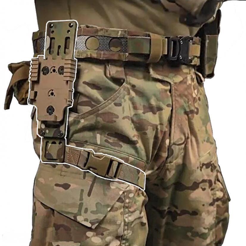 Tactical Belt Drop Metal Modular Holster Adapter Plate Adjustable QLS  Platform