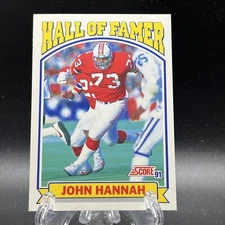 1991 Score John Hannah Hall Of Famer R13845 
