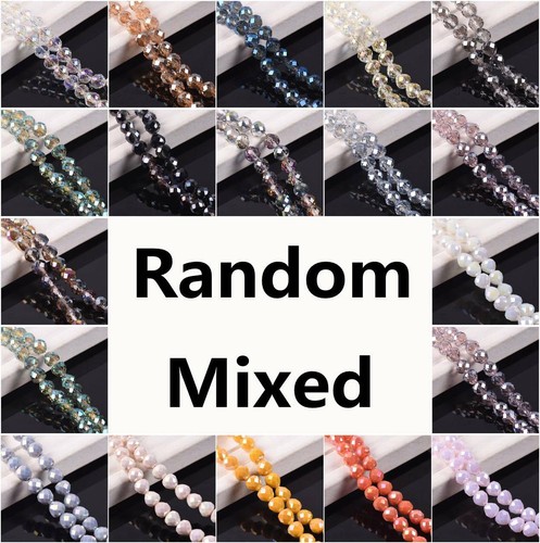 20pcs 8mm Crystal Glass Faceted Teardrop Ball Loose Craft Beads Jewellery Making - Picture 3 of 32