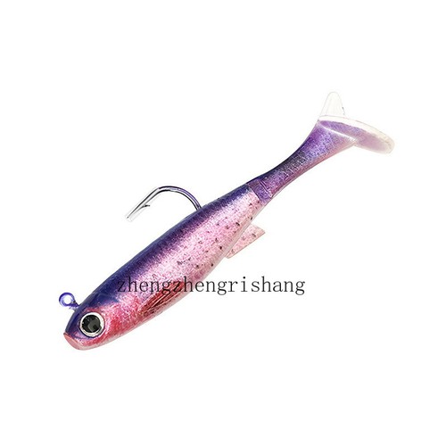 4pcs Pre-Rigged Jig Head Soft Fishing Lures Paddle Tail Swimbaits for Bass Trout - Picture 10 of 30