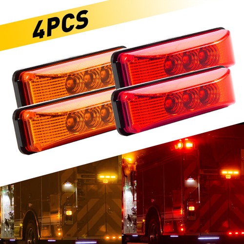 4/8X Marker 12V Side Indicator Lights LED Truck Trailer Signal Running Light - Picture 72 of 84