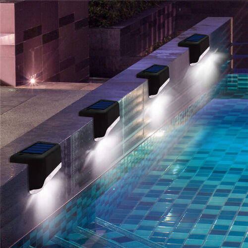 Outdoor Solar LED Deck Lights Garden Path Patio Pathway Stairs Step Fence Lamp - Picture 11 of 28