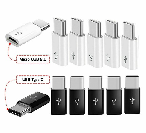 10 PACK Convertisseur Adaptateur Données Micro USB vers USB 3.1 Type-C pour Samsung LG Google - Photo 4 sur 19