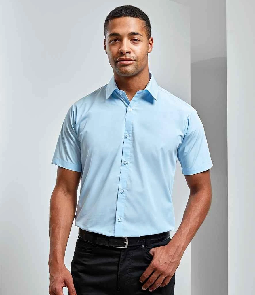 Chemise popline à manches courtes PENCARRIE Premier Supreme PR209