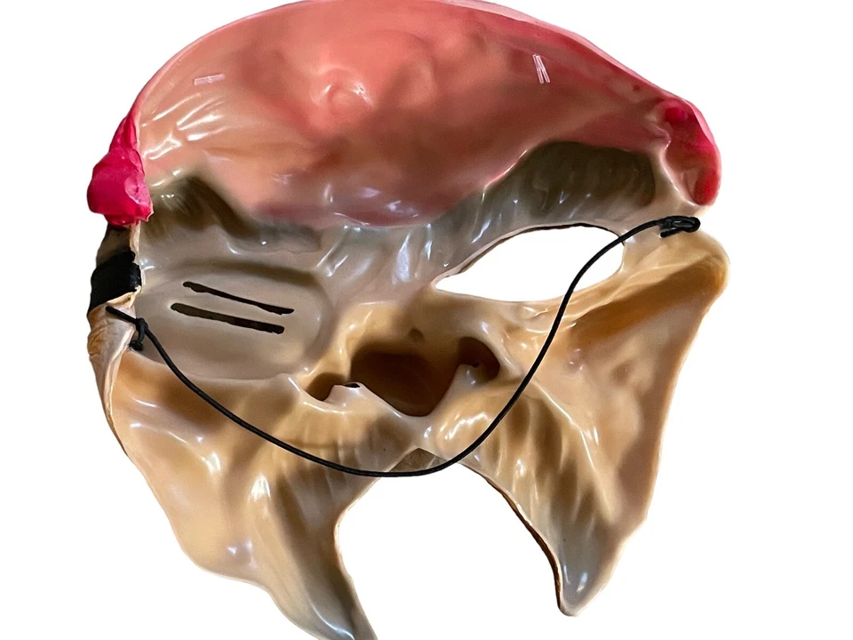 Disguise Adult Pirate Mask Chinless Vinyl 2004 - Image 4 of 4