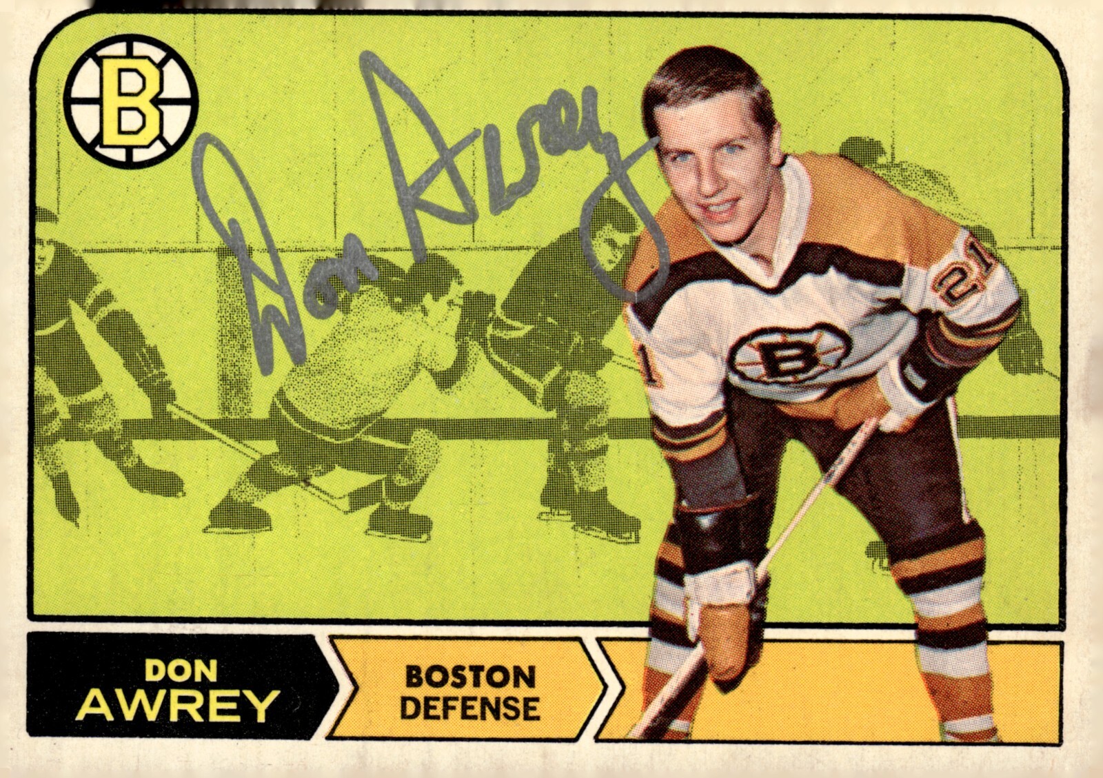Don Awrey - Signed 1968-69 Topps Card #3