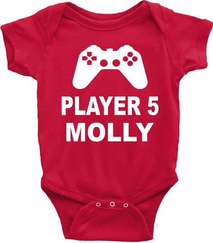 Camisetas Personalizadas a Juego Jugador 1,2,3,4,5 Bebé Chaleco Jugador Familia Regalo - Imagen 3 de 14