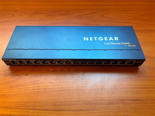 Netgear ProSafe FS116 16 Port 10/100 Fast Ethernet Network Switch w/ AC Adapter - 第 2/4 張圖片