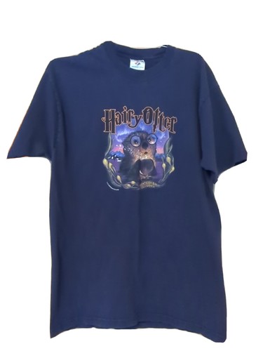 Hairy Otter Monterey Bay California Funny 2002 Vintage Rare T-Shirt Size Large