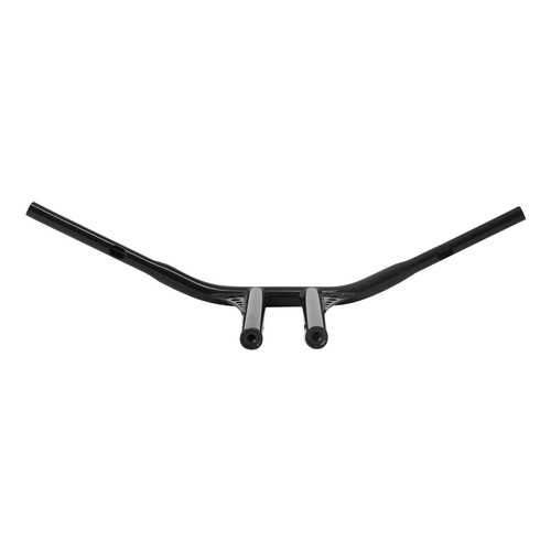 12" Rise 1-1/4" Black Straight-Up T-Bar Handlebar Fit For Harley 3.5 C to C Hole - Picture 6 of 7