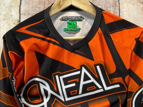 ONeal Element MX Motocross BMX Race Bike Jersey 1970 Shirt Kids size XL Orange - Picture 13 of 16