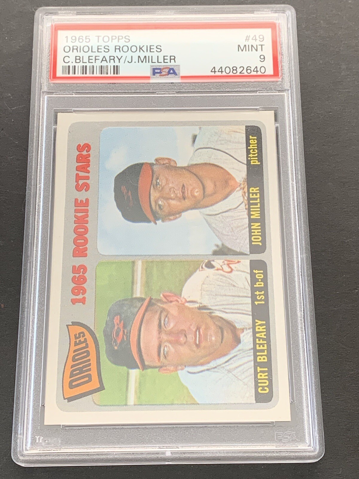 1965 Topps #49 Orioles Rookies Curt Blefary John Miller PSA 9 MINT Centered - Picture 5 of 8
