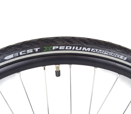 700C Gravel Bike Front Wheel Shimano TX505 100mm QR C-L Disc CST Tyre WH-212-G10 - Picture 5 of 7