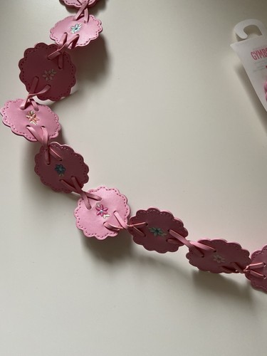 NWT Gymboree Park City Luxe Girls Floral Belt Pink 3-4 - Picture 3 of 5