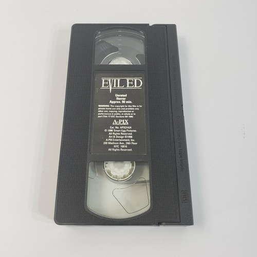 Evil Ed VHS 1996 - Rare Slipcover Split Head Bent Case Cult Classic Horror Gore - Picture 7 of 8